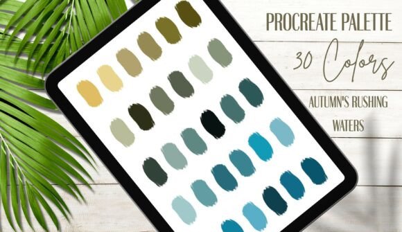 Autumn's Rushing Waters Palette: A Harmonious Fusion of Nature and Design