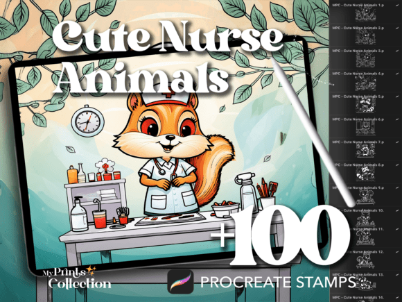Cute Nurse Animals Day Procreate: A Delightful Digital Art Resource