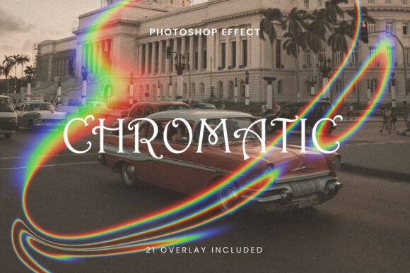 Enhancing Visual Creativity with the Chromatic Photo Effect – 21 PSD Overlays