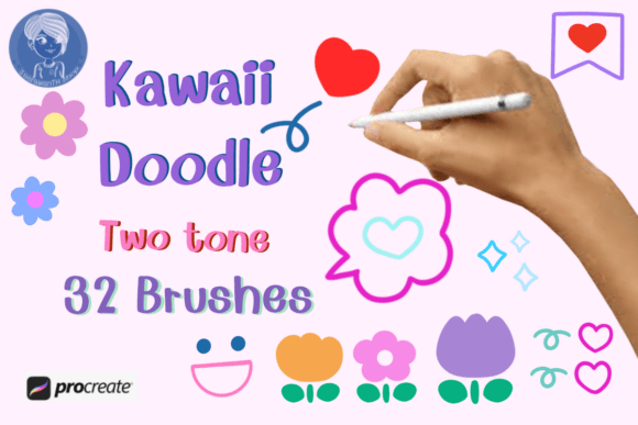 Kawaii Doodle Procreate Brush Set: A Practical Tool for Cute Digital Art