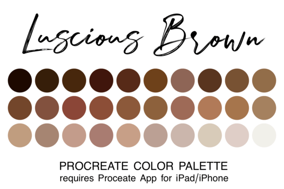 Luscious Brown Procreate Color Palette: A Deep Dive into Warmth and Versatility