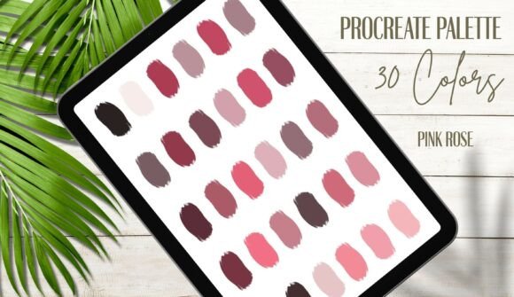 Pink Rose Procreate Color Palette