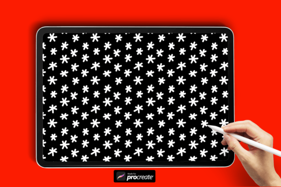 Star Bloom Pattern Brush for Procreate