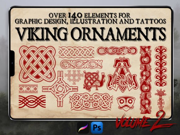 Viking Ornaments Vol.2 Brush Stamps